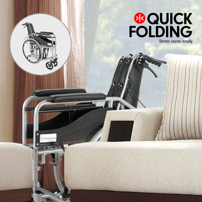 Orthonica Recliner Folding Wheelchair - Commander