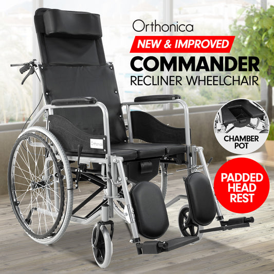 Orthonica Recliner Folding Wheelchair - Commander