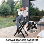 Black Director's Seat Tall Chair