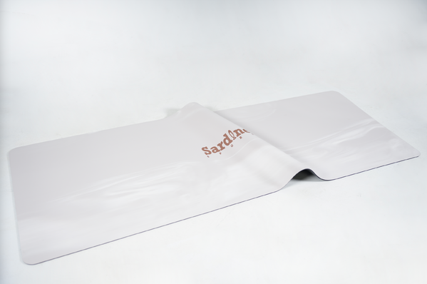 White Natural Rubber Yoga Mat, Extra 4.5Mm, Thick & Large Mat, High-Density, Anti-Tear