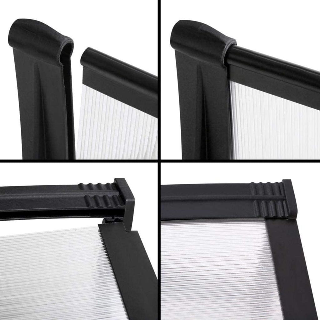 Window Door Awning Canopy Outdoor UV Patio Rain Cover Clear White