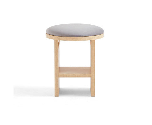 Wooden Dining Chair Stool-Oak