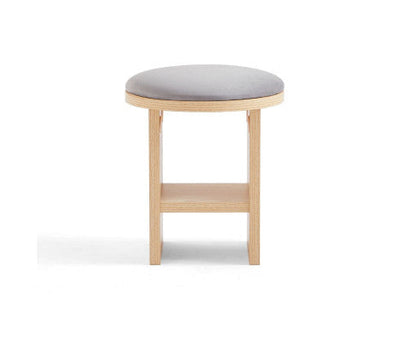 Wooden Dining Chair Stool-Oak