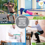 Set of 3 Non-Slip Booty Bands for Hip Circle Workout