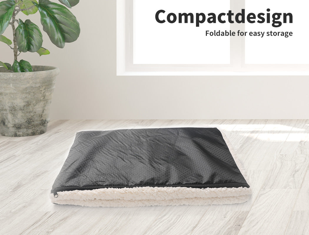 PaWz Pet Bed Dog Beds Bedding Heated Pet Bed Soft Mattress Cushion Pillow Mat L