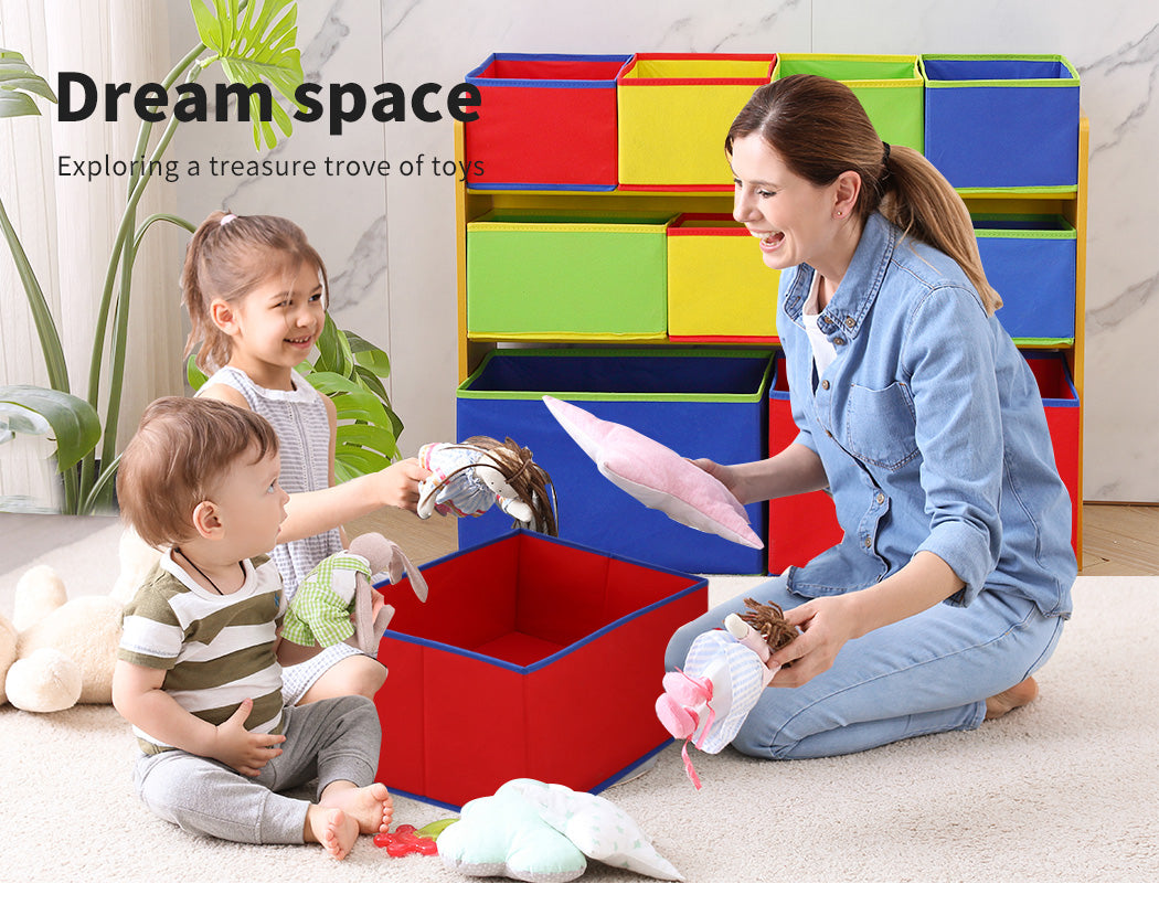 Multi-bin Kids Toy Box-Nature