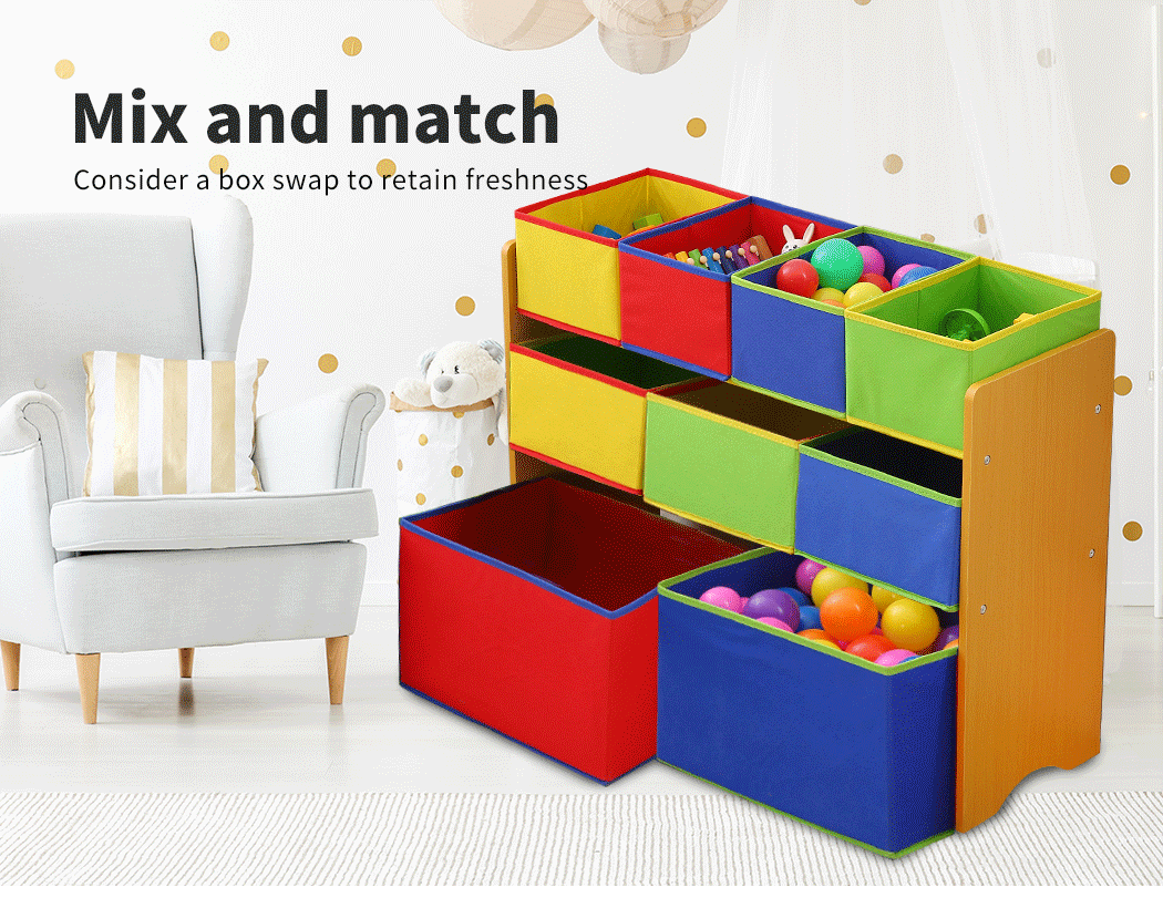 Multi-bin Kids Toy Box-Nature