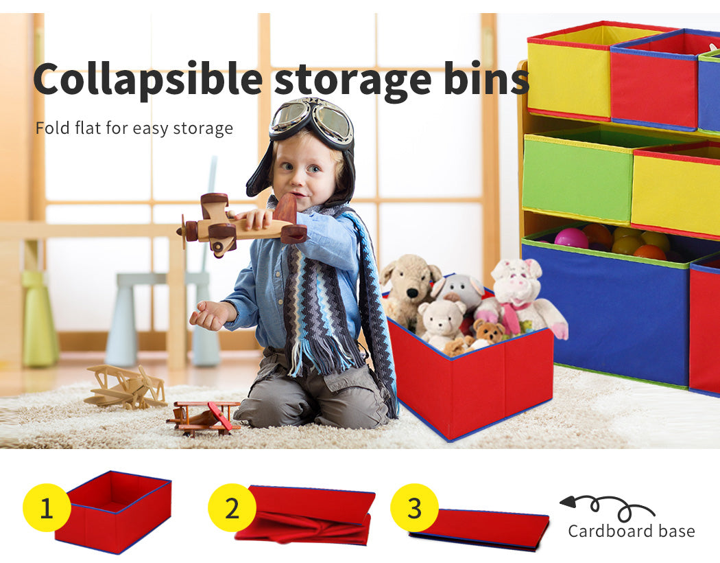 Multi-bin Kids Toy Box-Nature