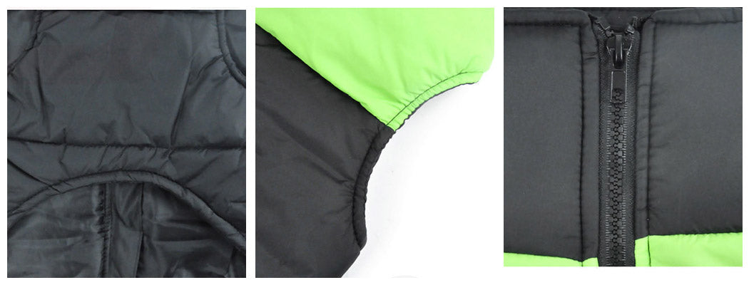 PaWz PaWz Dog Winter Jacket Padded  Pet Clothes Windbreaker Vest Coat  L Green