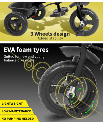 Ultra-lightweight Kids Balance Bicycle-black