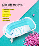 Baby Bath Tub Infant Toddlers Foldable Bathtub Folding Safety Bathing Shower GN