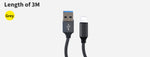 5x USB Fast Charging Cable iPhone Black