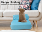 High density foam Foldable Pet Stairs-blue