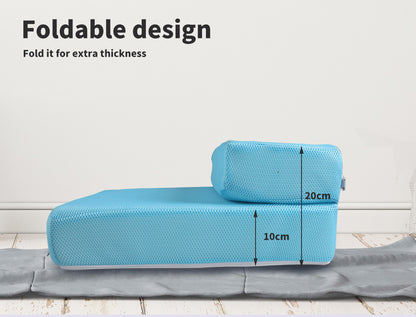 High density foam Foldable Pet Stairs-blue