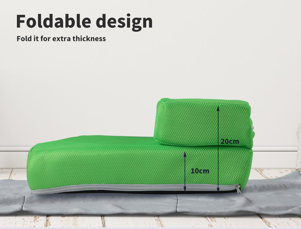 Portable Foldable Pet Stairs Green