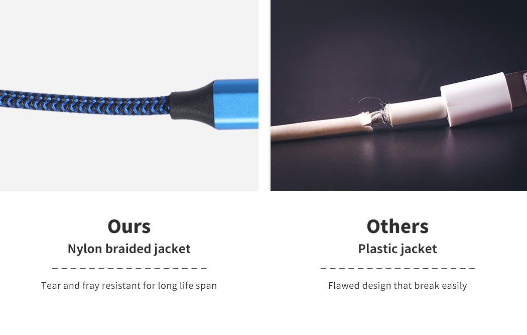 5x USB Fast Charging Cable iPhone Blue