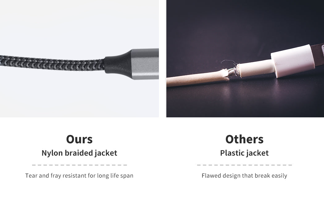 5x USB Fast Charging Cable iPhone Black