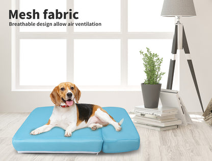 High density foam Foldable Pet Stairs-blue
