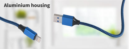 5x USB Fast Charging Cable iPhone Blue