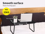 Foldable Bed Tray Laptop Table Stand-Black