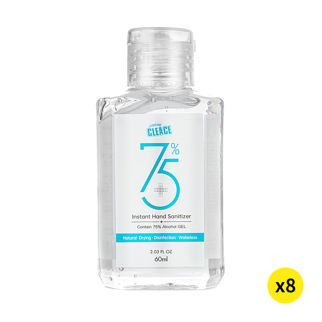8x Hand Sanitiser Sanitizer Instant Gel 60ML
