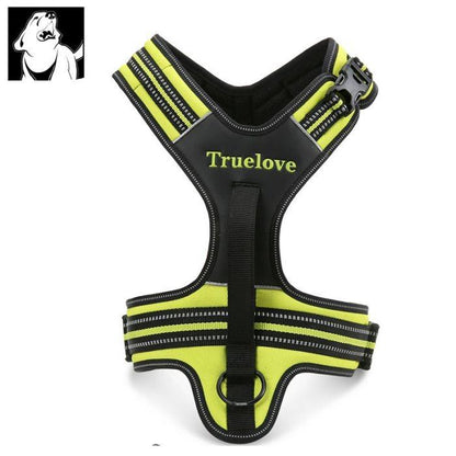 Reflective Heavy Duty Harness Neon Yellow