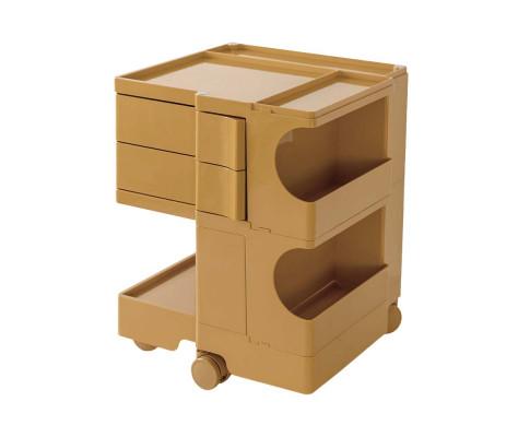 Yellow stylish Boby Trolley Storage Bedside Table Mobile Cart 3 Tier YE/OR/GR/GY/PK/WH