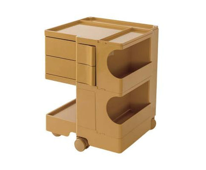 Yellow stylish Boby Trolley Storage Bedside Table Mobile Cart 3 Tier YE/OR/GR/GY/PK/WH