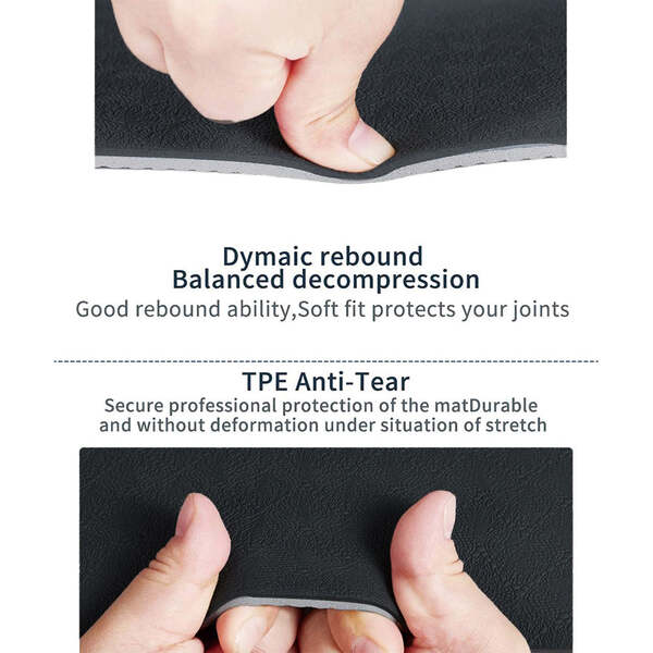 Yoga Mat Bags & Straps Yoga Mat Exercise Workout Mats Fitnessm Mat For Home Workout Home Gym Extra Thick Large 6Mm